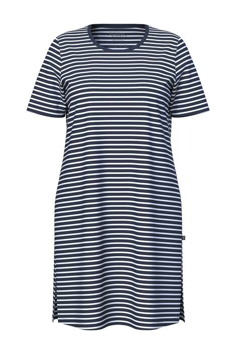 Maxi tričko, pruhy, kulatý výstřih, krátké rukávy, biobavlna