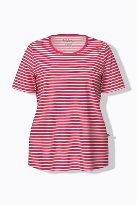 Pyjama, strepen, ronde hals, korte mouwen, biologisch katoen