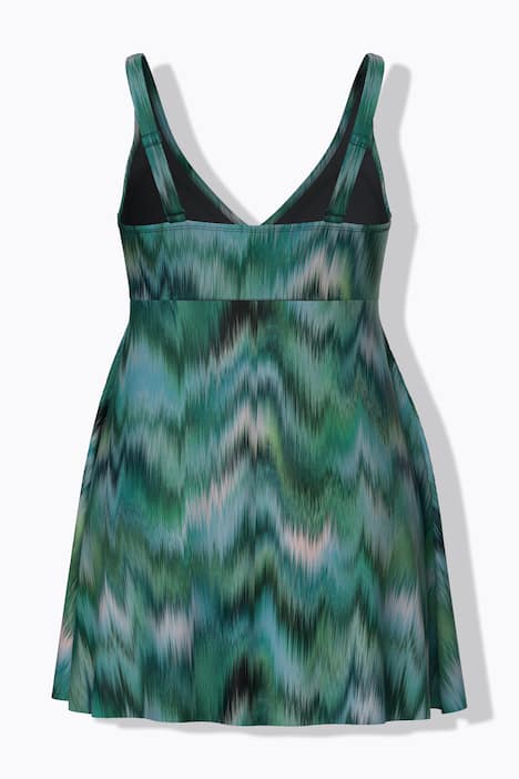 Badekleid, verschwommener Druck, Softcups