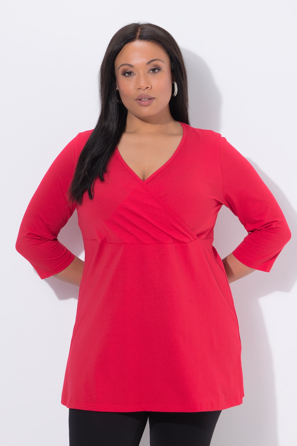 Große Größen Longshirt, Damen, rot, Größe: 58/60, Baumwolle, Ulla Popken