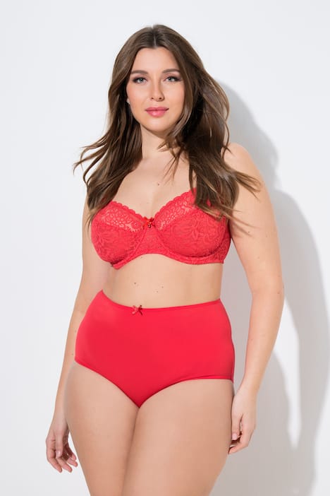 Maxislips, 5er-Pack, Punkte/rot/schwarz