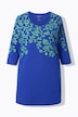 Longshirt, bedruckt, A-Linie, Rundhals, 3/4-Arm