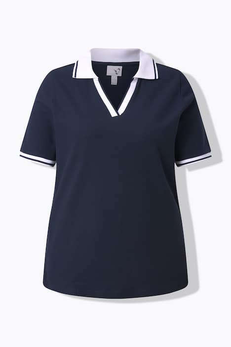 Poloshirt, Kontrastkanten, Polokragen, Halbarm