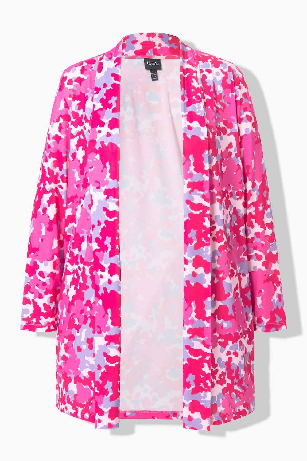 Stora storlekar Jerseyjacka med sjalkrage, Dam, rosa, storlek: 54/56, Polyester, Ulla Popken