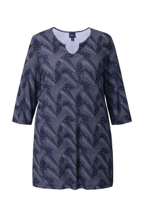 Dlouhé tričko, A střih, tunikový výstřih, 3/4 rukávy