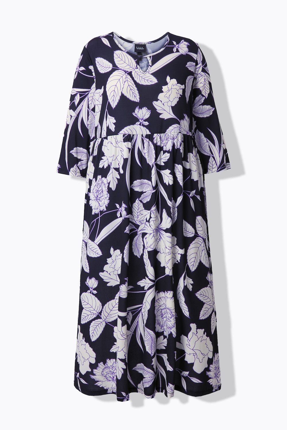 Stora storlekar Maxiklänning, Dam, svart, storlek: 54/56, Polyester, Ulla Popken