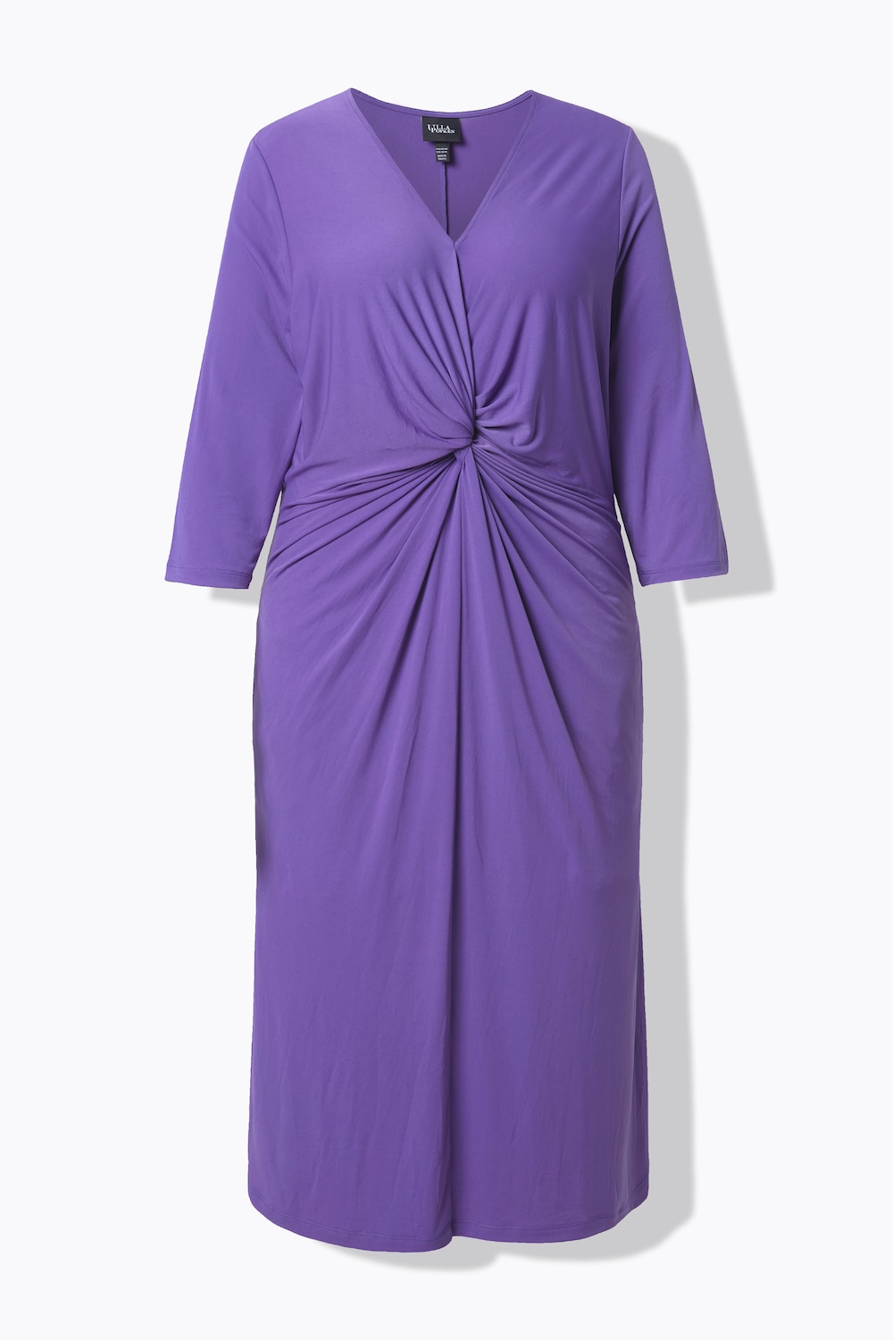 Stora storlekar Mjukisklänning, Dam, lila, storlek: 62/64, Polyester, Ulla Popken