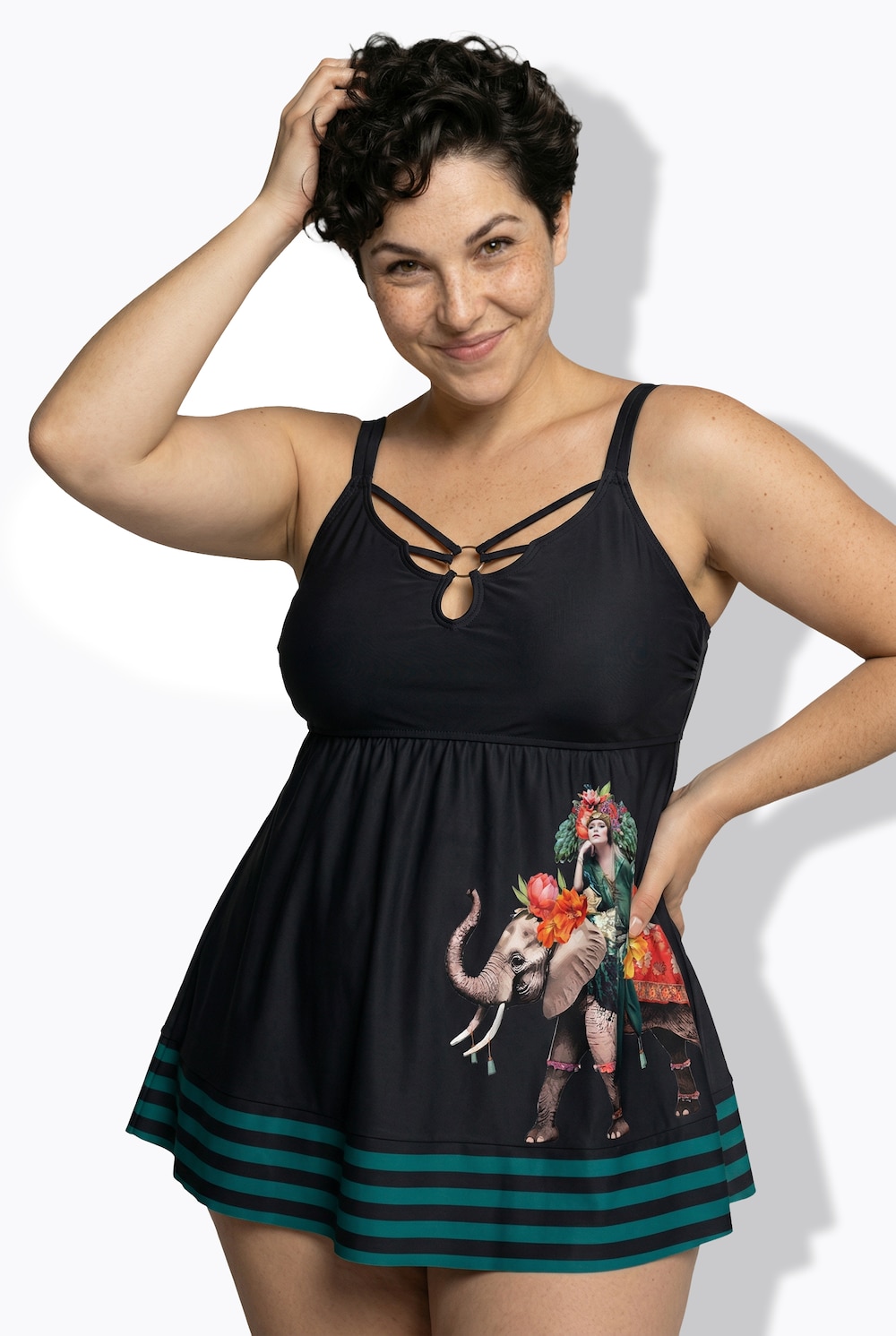 Badekleid, Elefant, Bügel, Softcups, recycelt