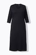Maxikleid, A-Linie, U-Boot-Ausschnitt, 3/4-Arm