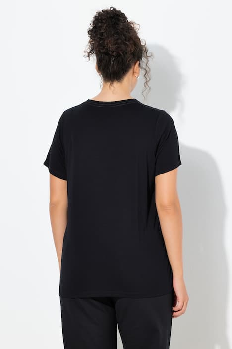 Functioneel shirt, V-hals, korte mouw, antibacterieel