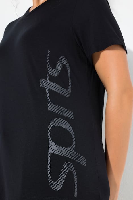 Functioneel shirt, V-hals, korte mouw, antibacterieel