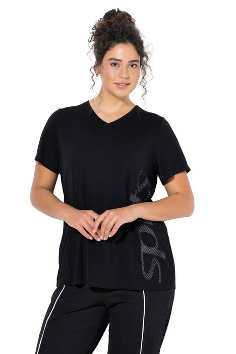 Funkční tričko, V výstřih, polo rukávy, antibakteriální