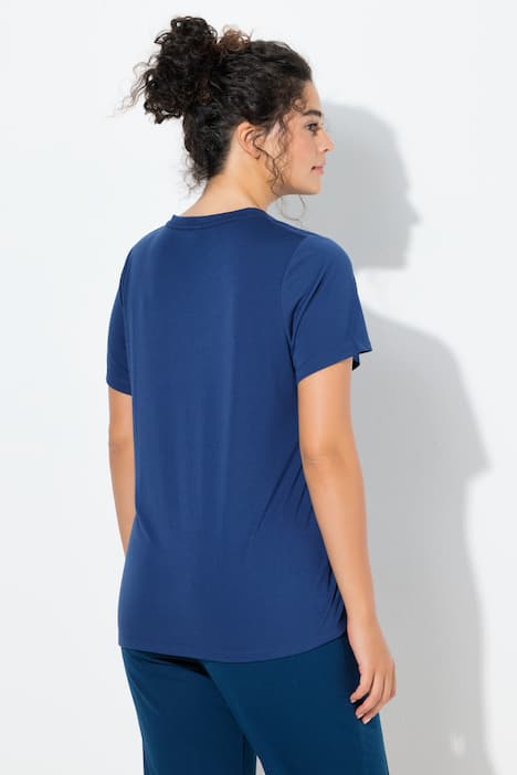 Functioneel shirt, V-hals, korte mouw, antibacterieel