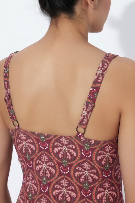 Plavky, palmy, měkké košíčky, zavinovací design, recyklovaný materiál