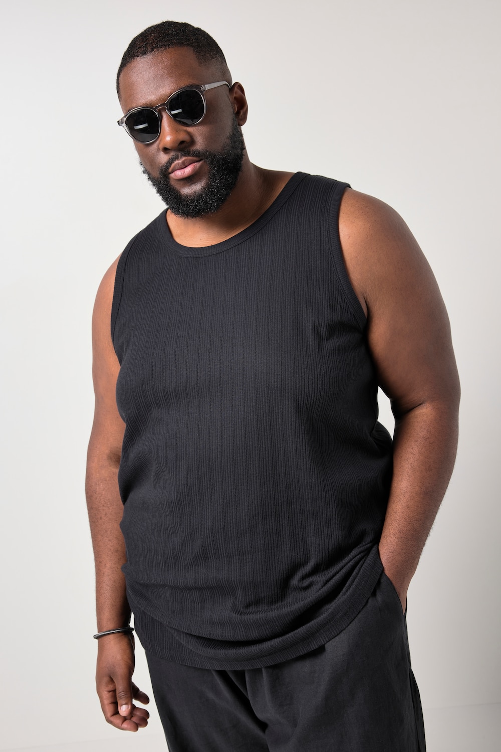 STHUGE Tanktop, Strukturjersey, bis 8 XL