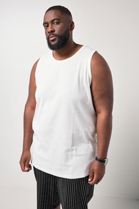 Débardeur STHUGE en jersey texturé - jusqu'au 8 XL