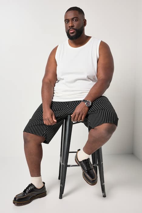 Débardeur STHUGE en jersey texturé - jusqu'au 8 XL