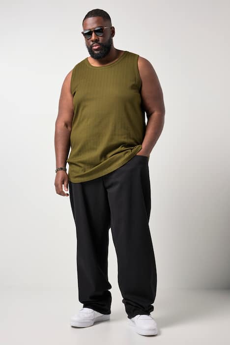 Débardeur STHUGE en jersey texturé - jusqu'au 8 XL