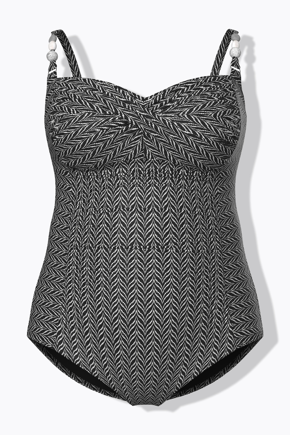 Badedrakt, taggemønster, myke kopper, struktur, drapert