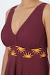 Sunburst Detail Swim Dress