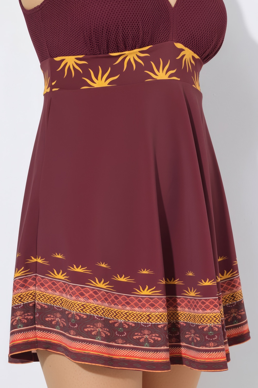 Badekleid, Boho-Bordüre, Softcups, Powermesh-Futter