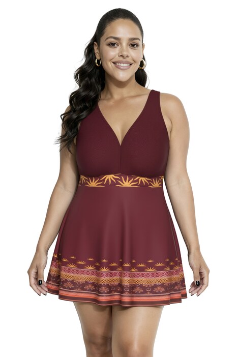 Plavky, boho bordura, měkké košíčky, podšívka ze síťoviny Powermesh