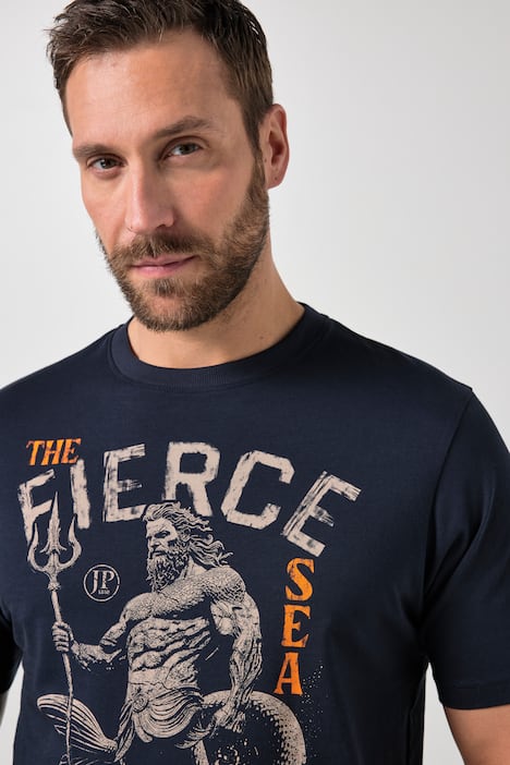 Camiseta, media manga, estampado, hasta la talla 8 XL