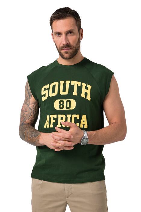 Top bez rukávů, překrývající ramena, potisk, do velikosti 8XL