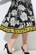 Monochromatic Flower Print Skirt