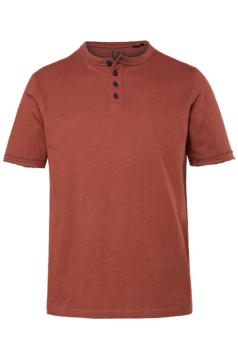 Henley, krátké rukávy, vintage vzhled, až 8XL