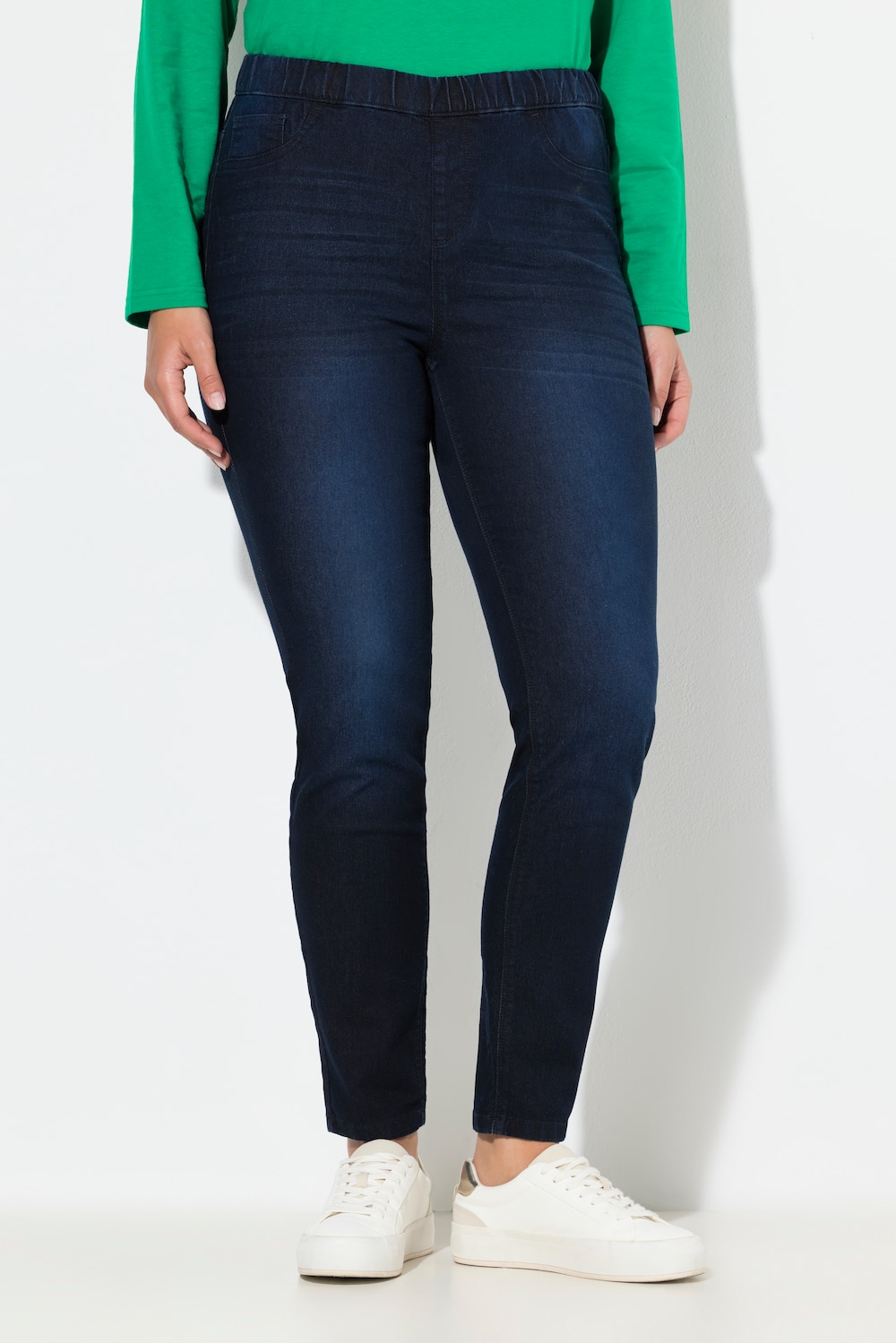 Große Größen Jeggings Sienna, Damen, blau, Größe: 42, Baumwolle/Polyester, Ulla Popken