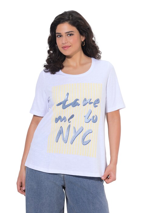 Tričko, NYC, klasický střih, kulatý výstřih, polodlouhé rukávy