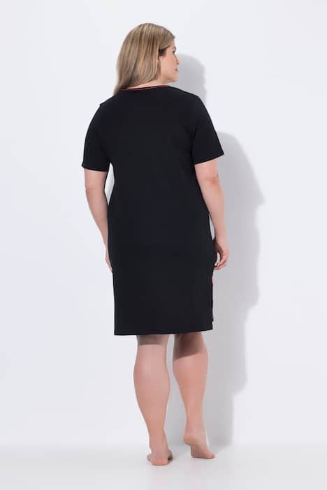 Bigshirts, 2er-Pack, Blüten, Rundhals/V-Ausschnitt, Halbarm