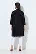 Długa gładka kurtka, kołnierz szalowy, rękaw 3/4, bez zapięcia