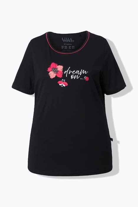 Pyjama, kukkakuosi, pyöreä kaulus, lyhythihainen