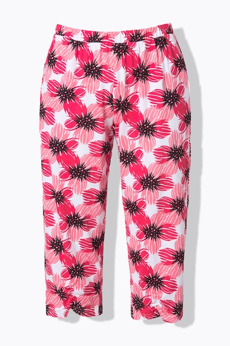 Pyjama, kukkakuosi, pyöreä kaulus, lyhythihainen