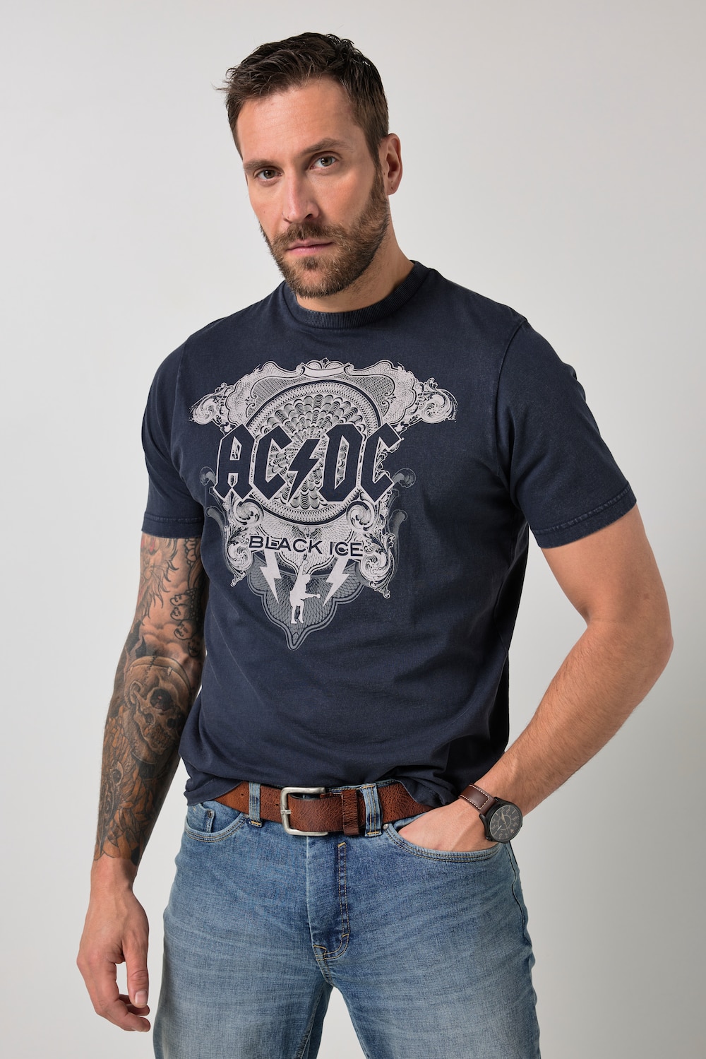 T-Shirt, Bandshirt, Halbarm, Print, Vintage Look, bis 8 XL