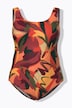 Autumn Brushstroke Print Swimsuit