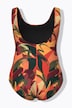 Autumn Brushstroke Print Swimsuit