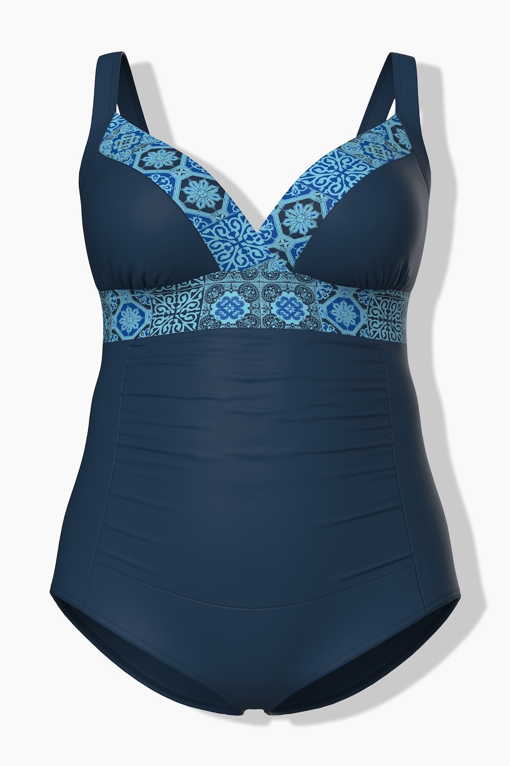 Badpak, tegelmotief, zachte cups, verstelbare schouderbandjes