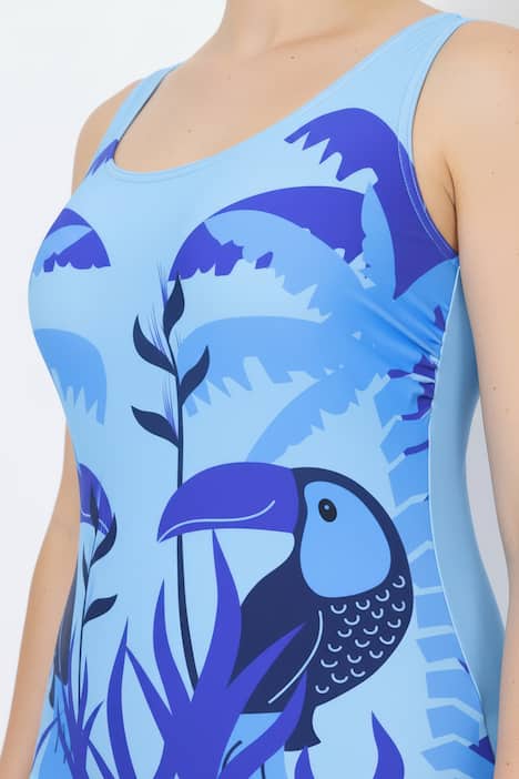 Badpak, toekan, zonder zachte cups, ronde hals