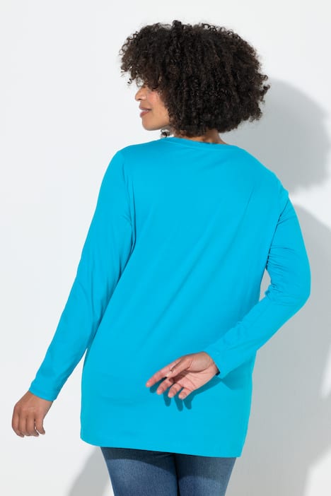 T-Shirt, bequeme Passform, SMILE Motiv