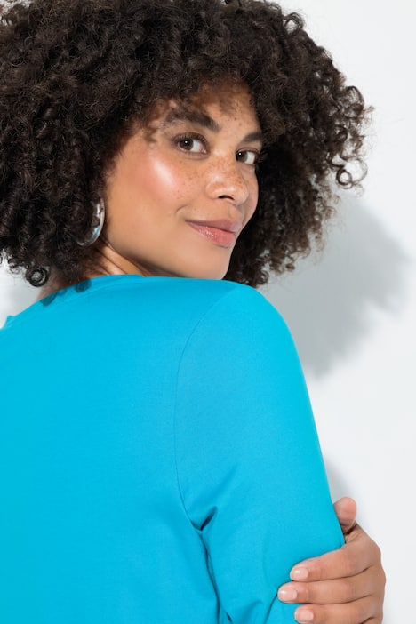 T-Shirt, bequeme Passform, SMILE Motiv