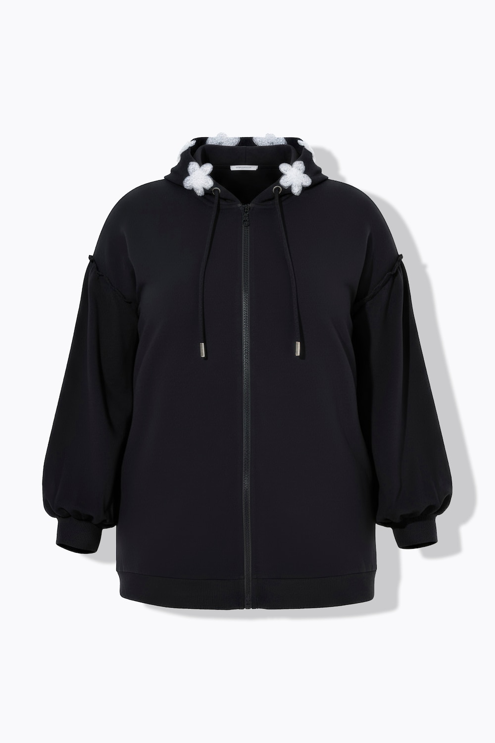 Stora storlekar Mjukisjacka, Dam, svart, storlek: 58, Bomull/Viskos, Mia Moda