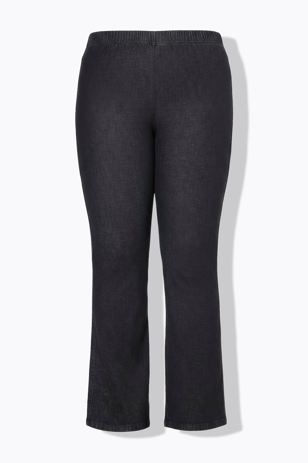 Stora storlekar Bootcut-jeggings, Dam, svart, storlek: 56, Bomull, Mia Moda