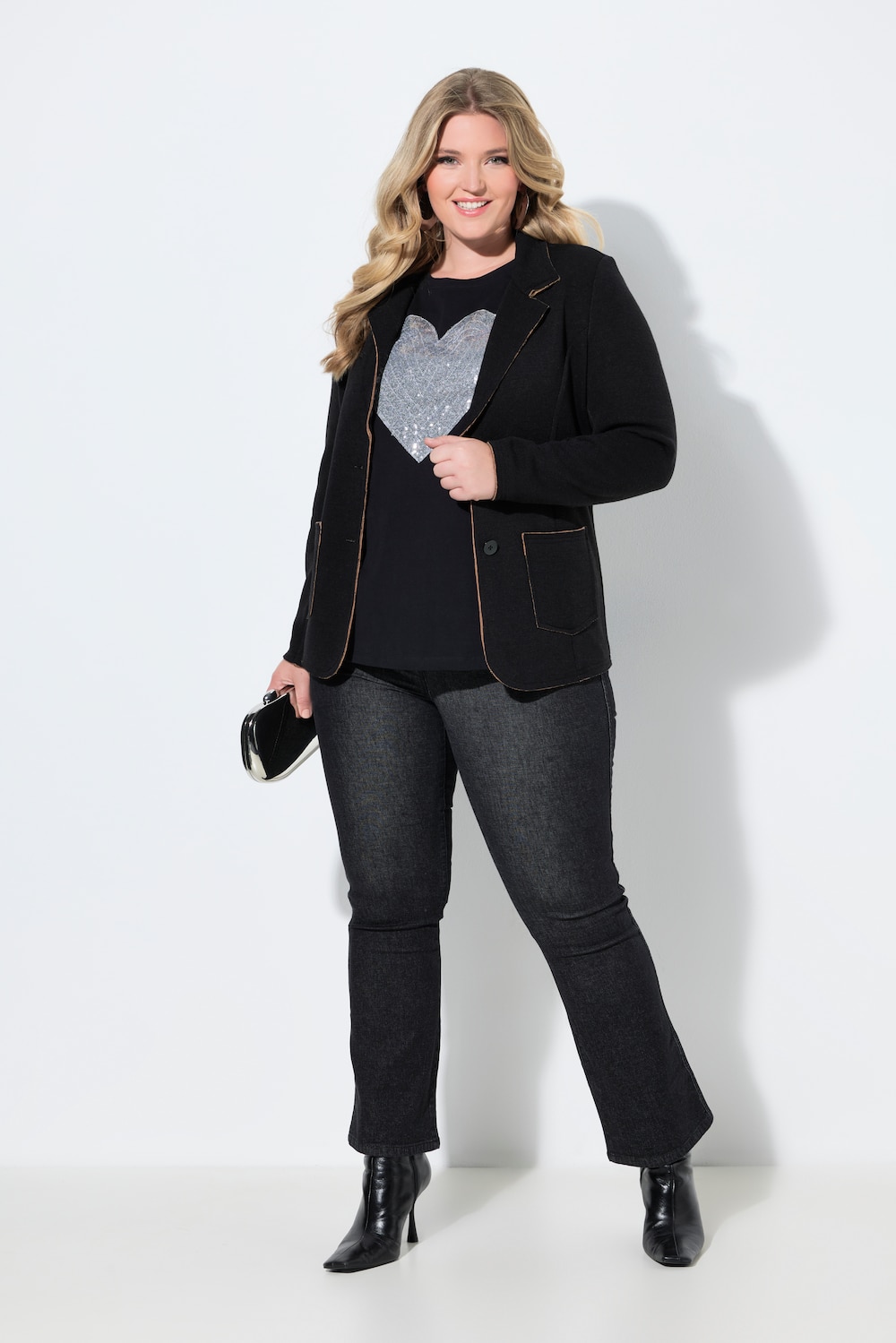 Bootcut-Jeggings, mit Schlag, Stretchdenim