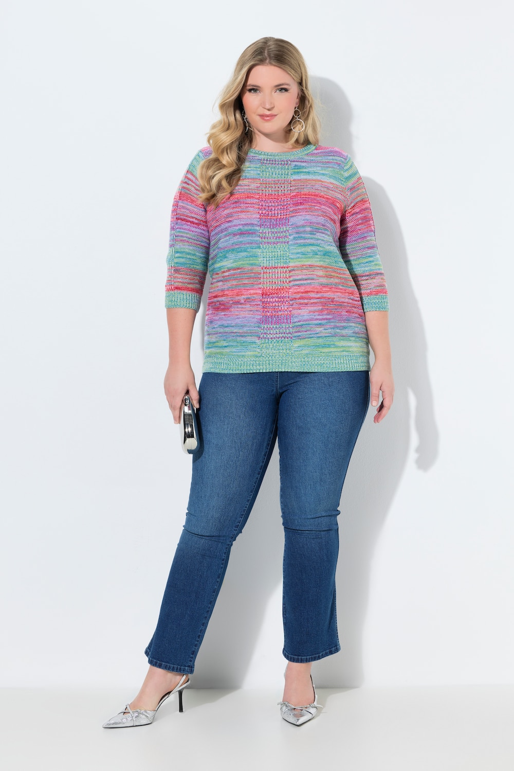 Bootcut-Jeggings, mit Schlag, Stretchdenim