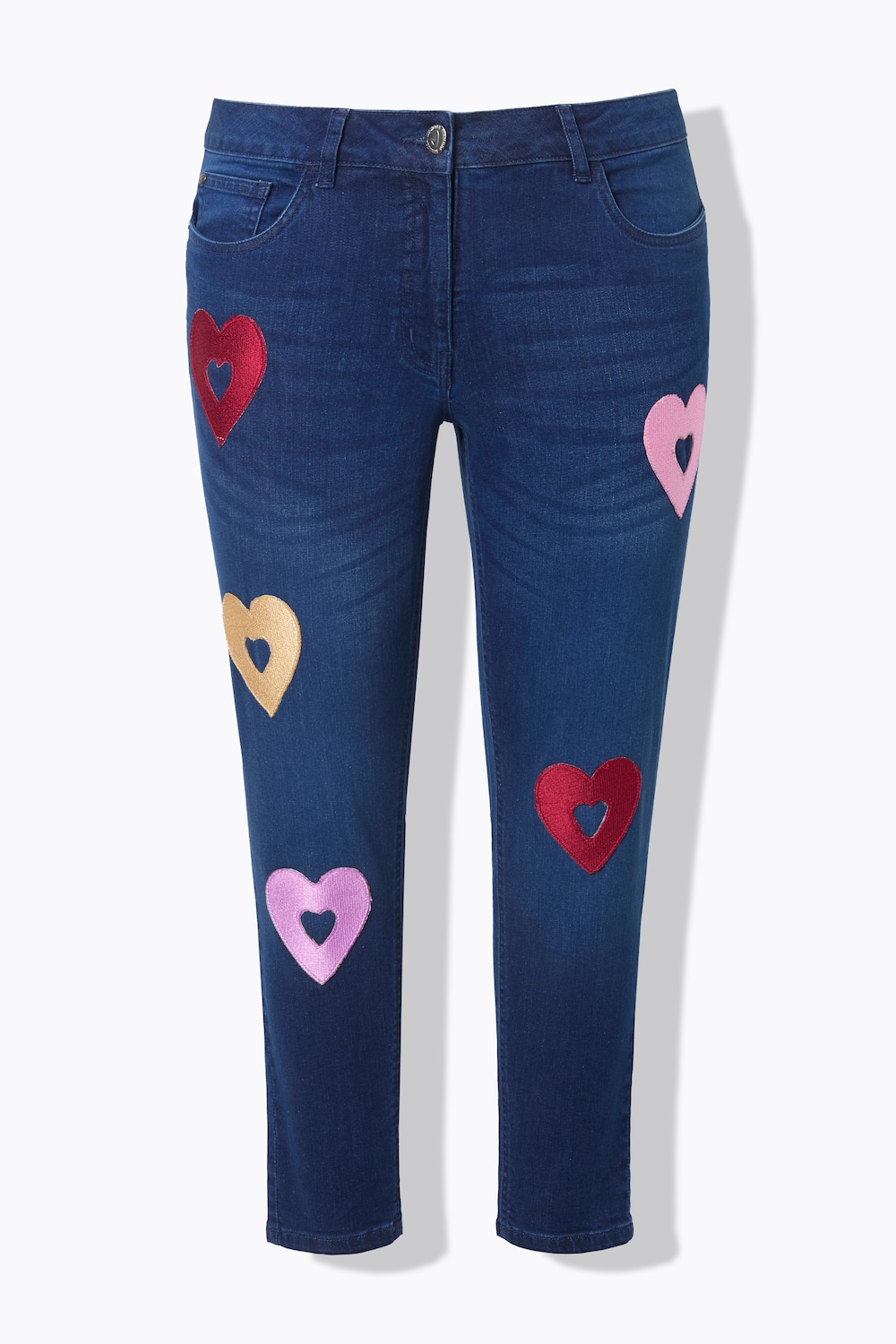 Stora storlekar Jeans Pina, Dam, blå, storlek: 52, Bomull, Mia Moda
