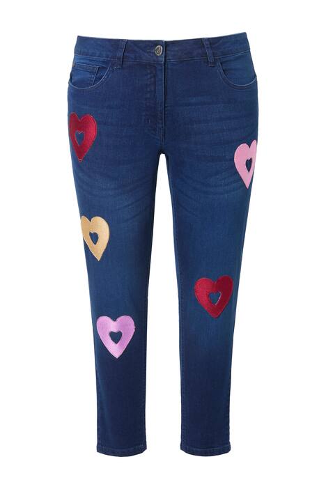 Džíny Pina, Skinny střih, srdíčka, 5 kapes