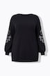 Sweatshirt, Ballon-Langarm mit glitzernder Applikation